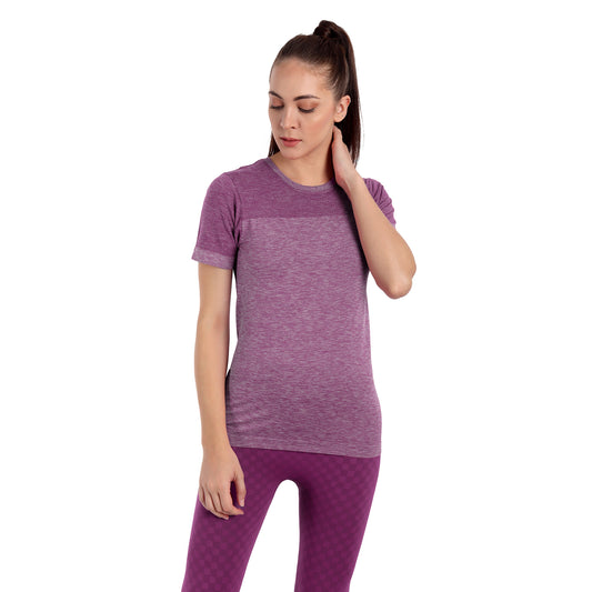 Heka Women Midley Active Tee - Bidnight Blue