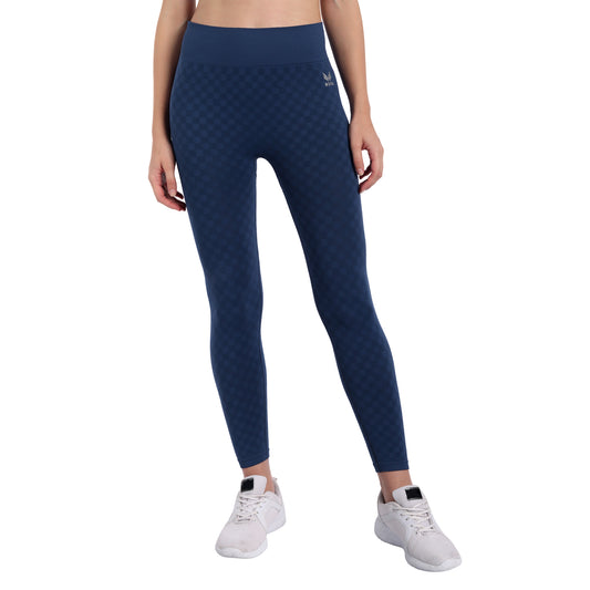 Heka Women Chess Move Tights - Midnight Blue