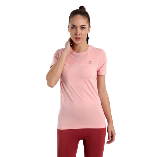 Heka Women Midley Active Tee - Pink