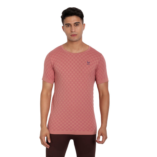 Heka Mens Chess Move Tee - Oak Brown