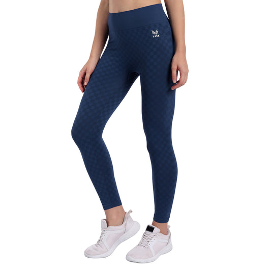 Heka Seamless Chess Move Tights - Midnight Blue