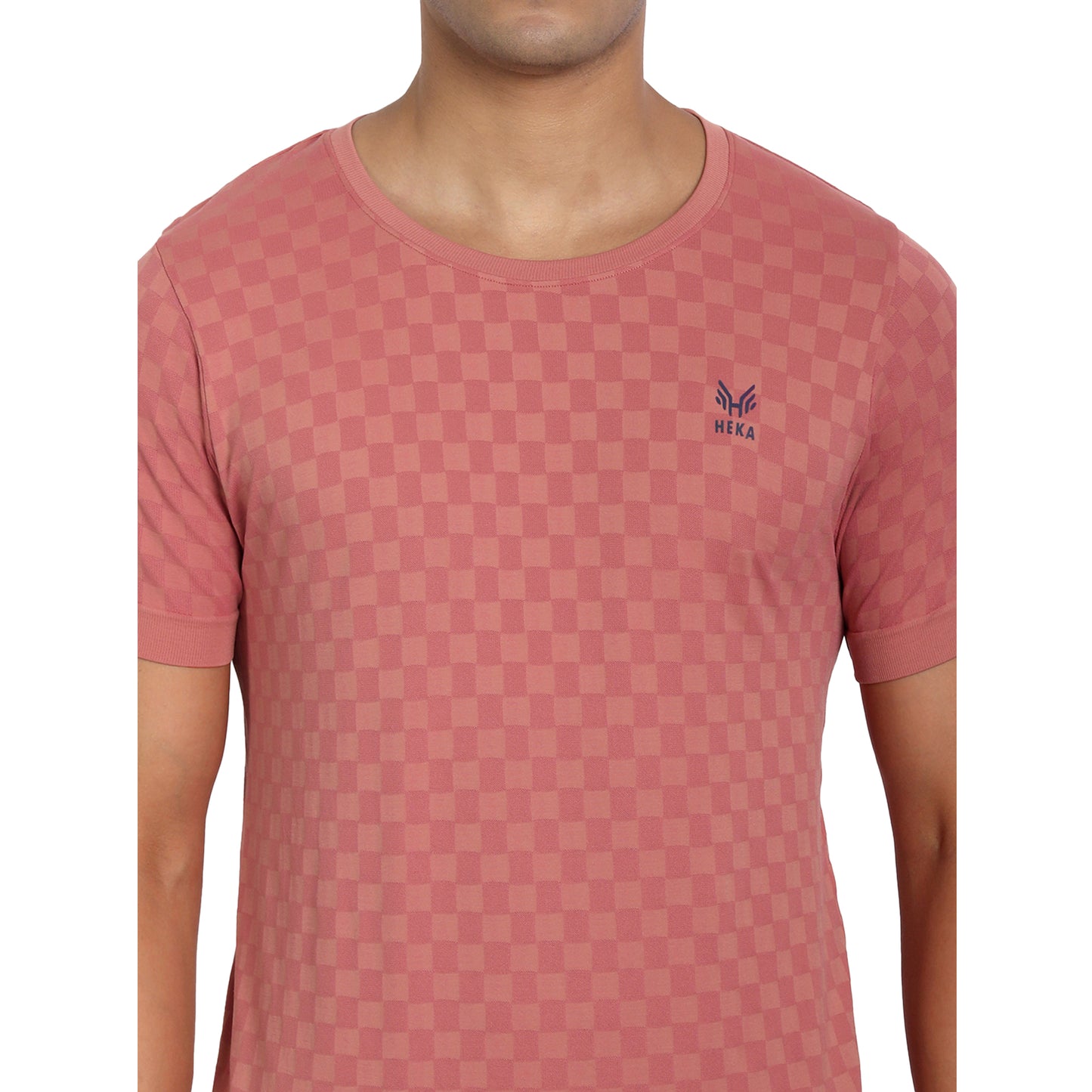 Heka Mens Chess Move Tee - Oak Brown