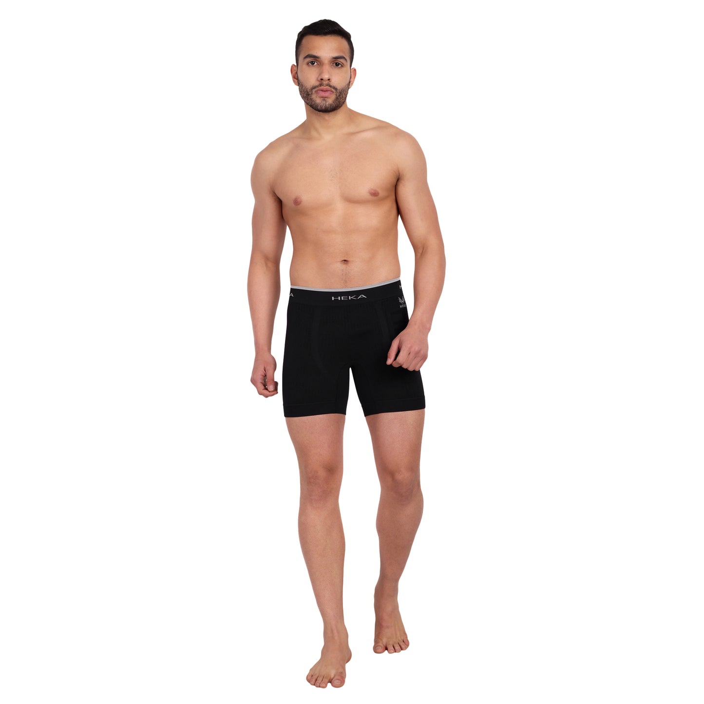 Heka Breathable Dry-Fit & Comfort Fit Shove Performance Seamless Boxer - Black