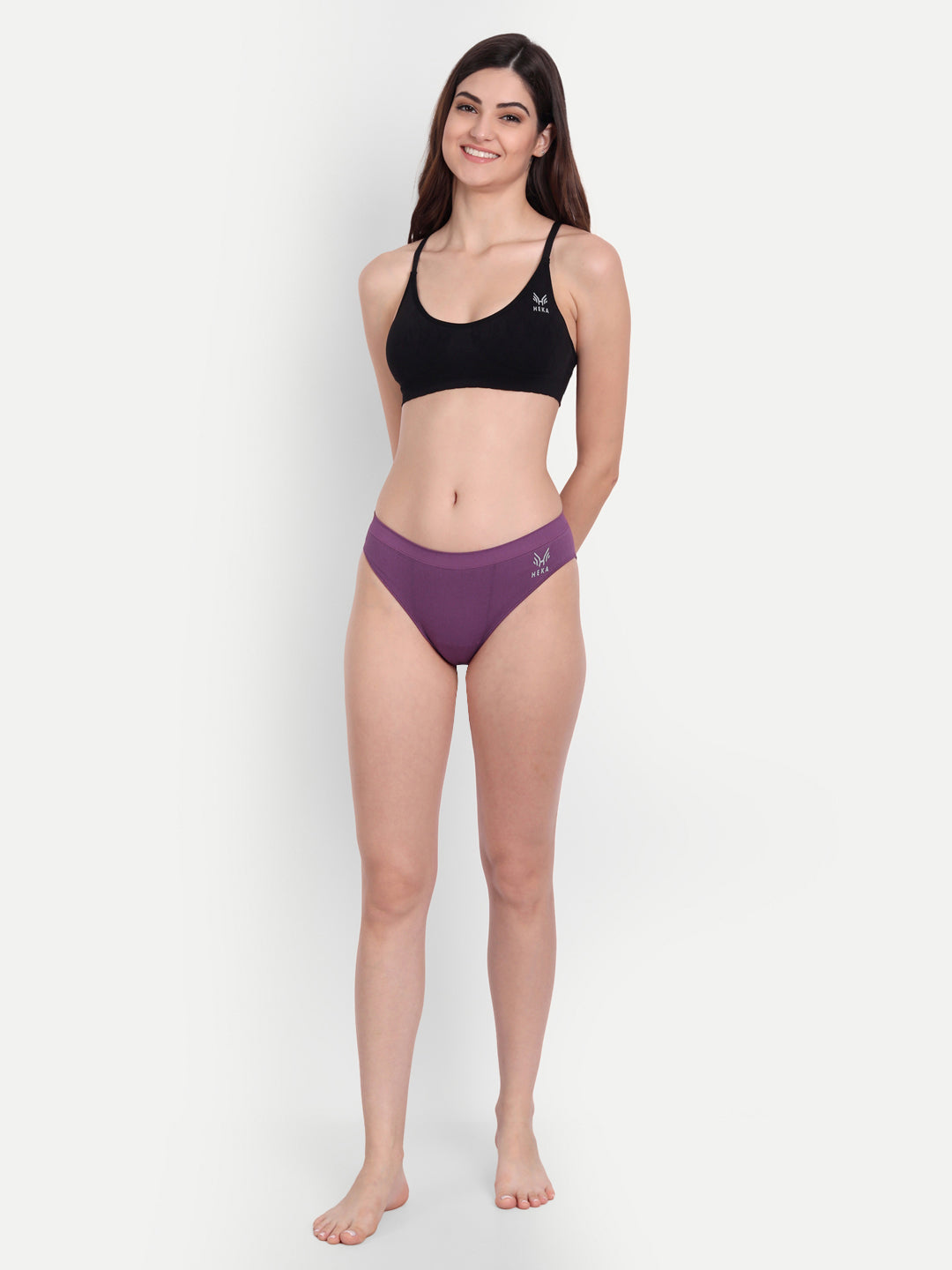 Heka Women Invisiwear Mid-Rise Polka -Dot Panty - Dusty Pink