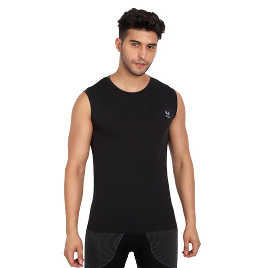 Heka Vest Mois-Tech Wicks Sweat & Dries Quick Training Vest - Black