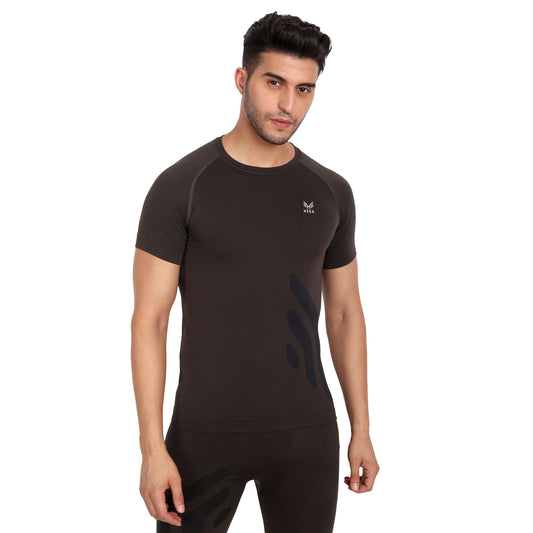 Heka Breathable And Dry Tech Knitted Seamless Ultralight Comfort Tshirt - Navy