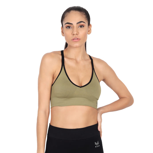 Heka Seamless Sweat-Wicking & Dries Quick Training Vest - Olive Green