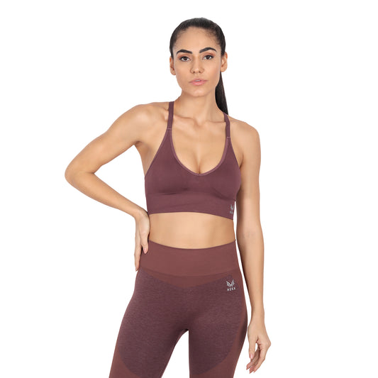 Heka Seamless Sweat-wicking Sweat & Dries Quick Training Vest Olive Moss - Wine