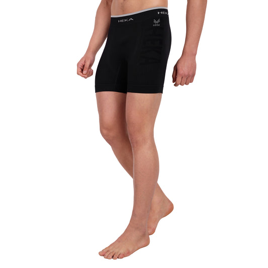 Heka Breathable Dry-Fit & Comfort Fit Shove Performance Seamless Boxer - Black