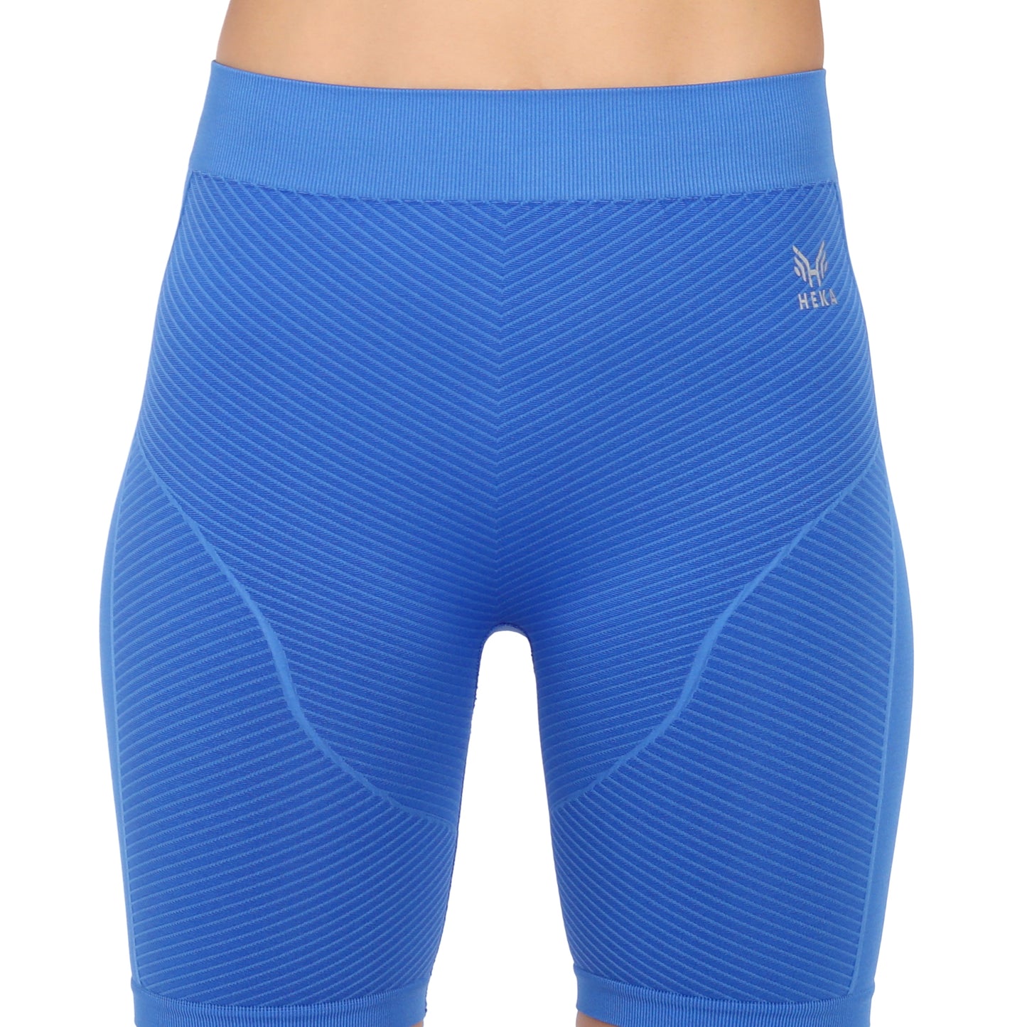 Heka Seamless Workout Gym Exercise Compression Yoga Berry Short - Blue Berry