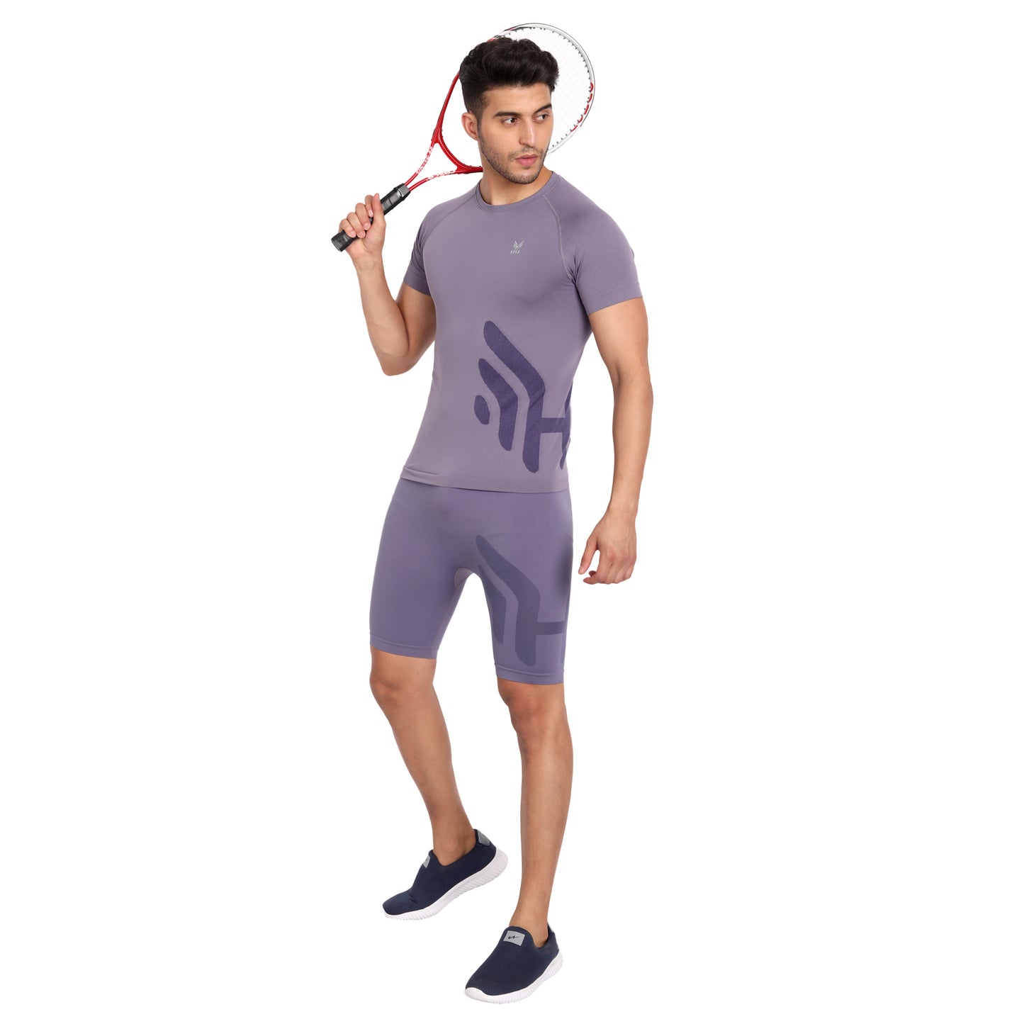 Heka Breathable And Dry Tech Knitted Seamless Ultralight Comfort Tshirt - Grey