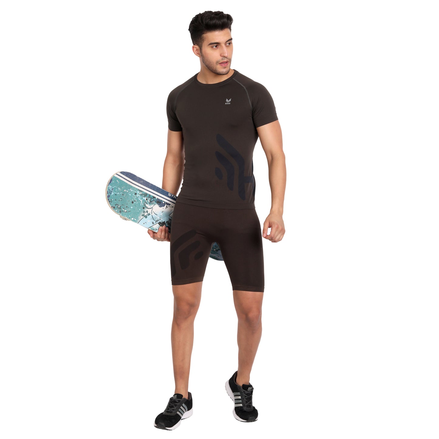 Heka Breathable And Dry Tech Knitted Seamless Ultralight Comfort Tshirt - Navy