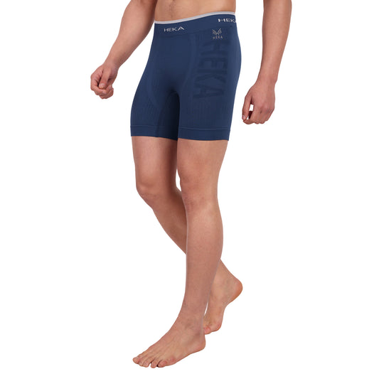 Heka Breathable Dry-Fit & Comfort Fit Shove Performance Seamless Boxer - Navy Blue