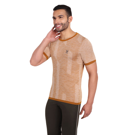 Heka Aspire Melange Functional Antimicrobial Men'S T-Shirt - Olive