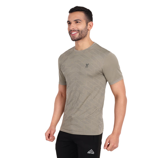 Heka Mois-Tech Sweat Wicking & Dries Quick Training Iconic Men'S T-Shirt - Silver