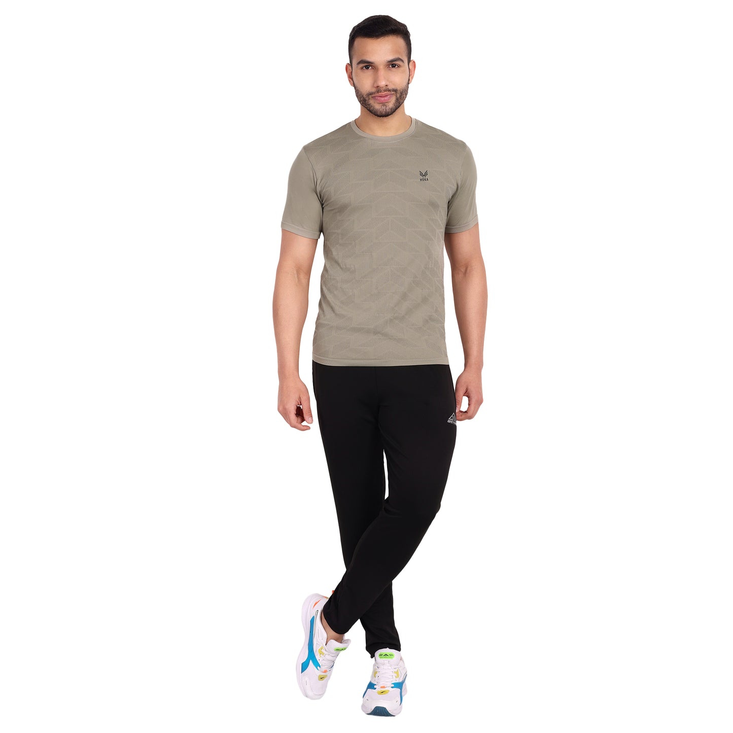 Heka Mois-Tech Sweat Wicking & Dries Quick Training Iconic Men'S T-Shirt - Silver