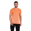 Heka Breathable Seamless Round Neck Active Causal Men'S T-Shirt - Orange