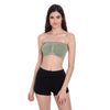 Heka Elegant Compress & Breathable Seamless Tube Bra - Olive