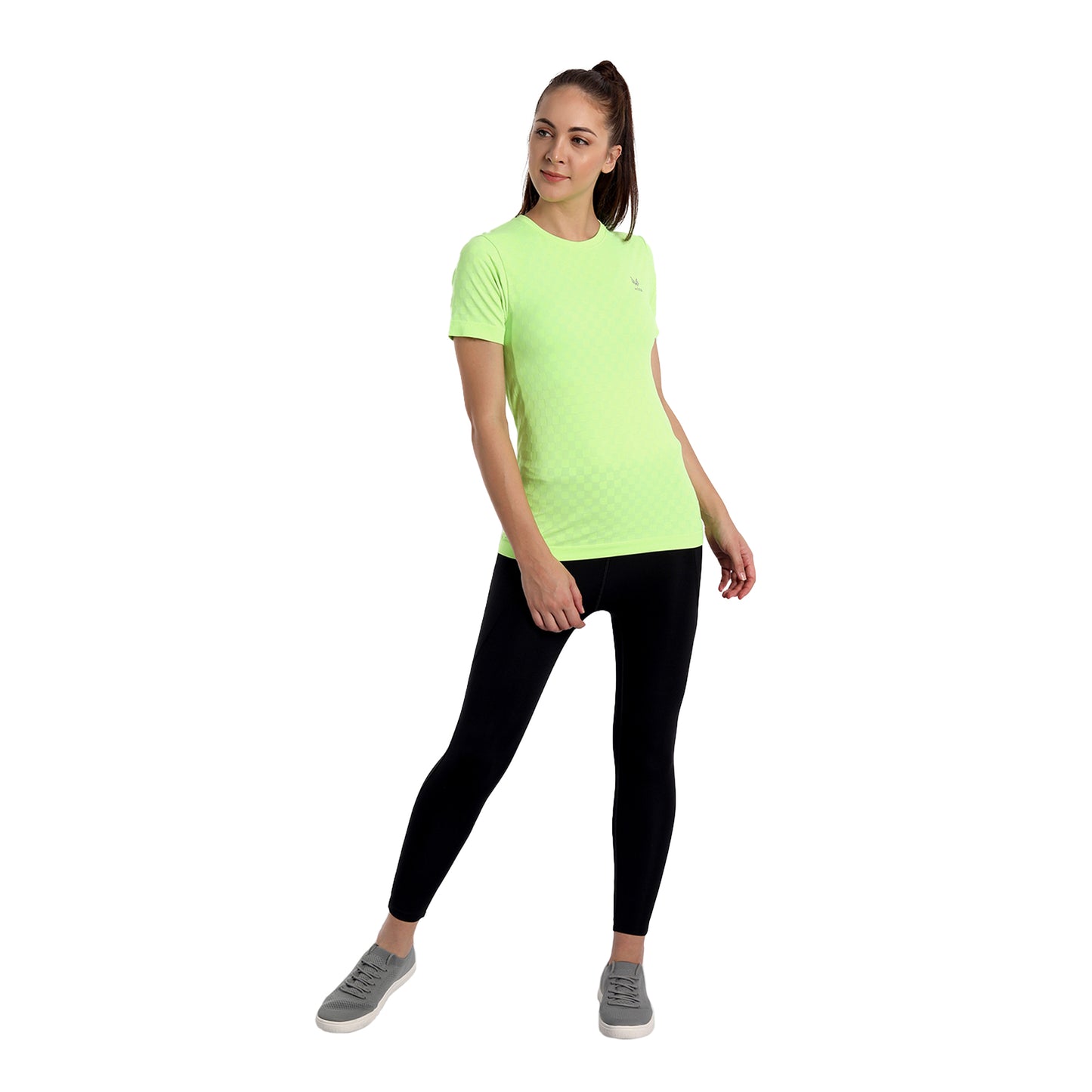 Heka Seamless Chess Move Women's T-Shirt - Neon Green