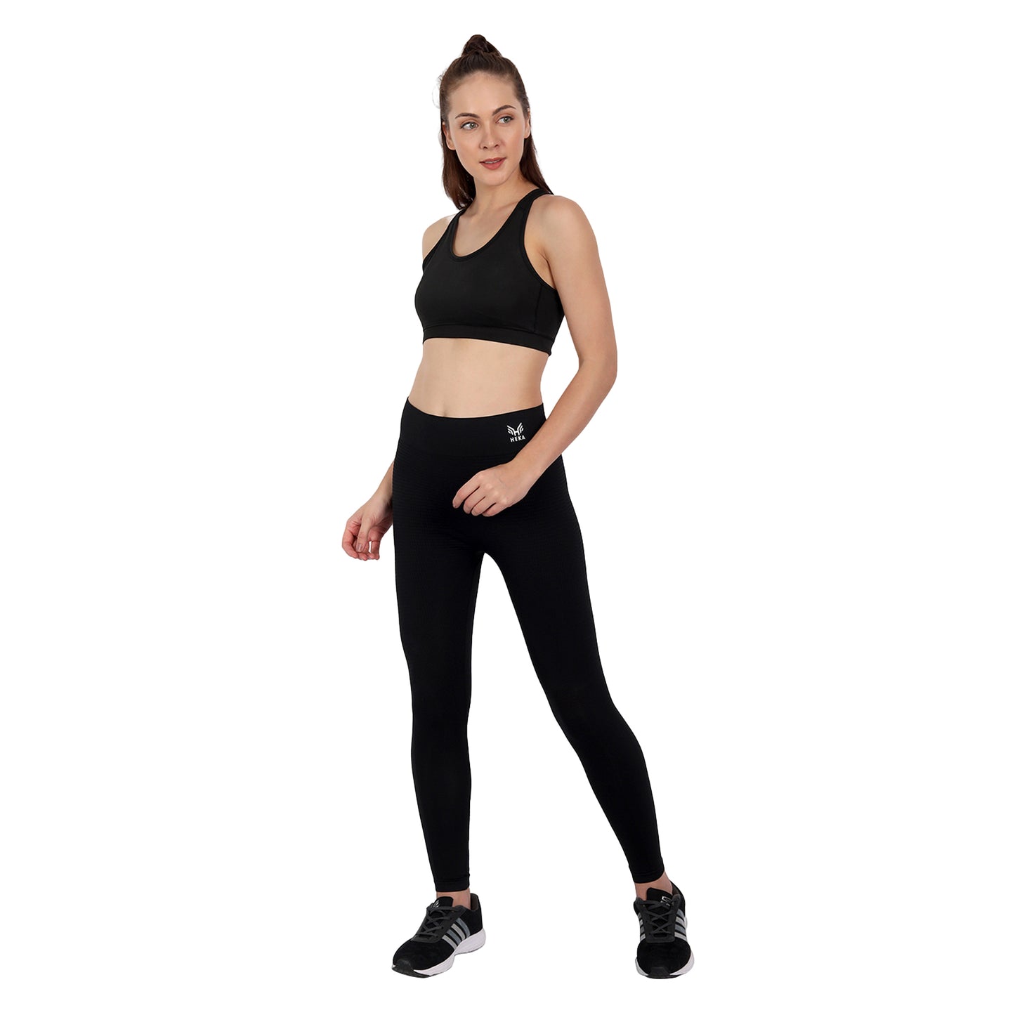 Heka Seamless Britney's Mid Compress Tights - Black