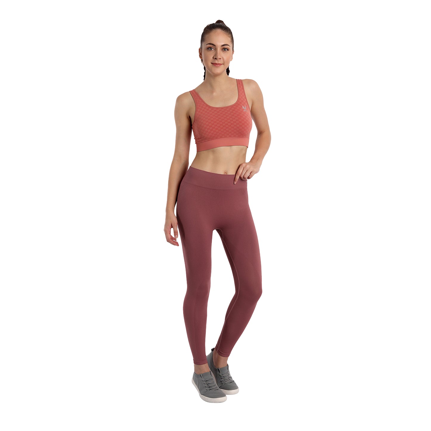 Heka Seamless Britney's Mid Compress Tights - London Berry