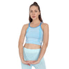 Heka Seamless Women's Multi-Strap Crop Top - Horizon Blue