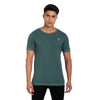 Heka Seamless Self Design Nylon Blend Chess Move T-Shirt - Amazon Forest Green