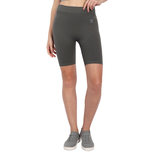 Heka Seamless Women Cycling Shorts - Sky Grey