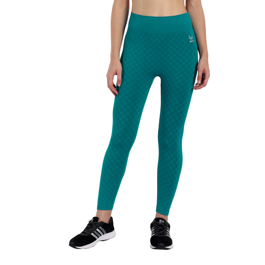 Heka Seamless Chess Move Tights - Thai Forest