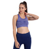 Heka Seamless Mélange Racerback Sports Bra - Midnight Blue