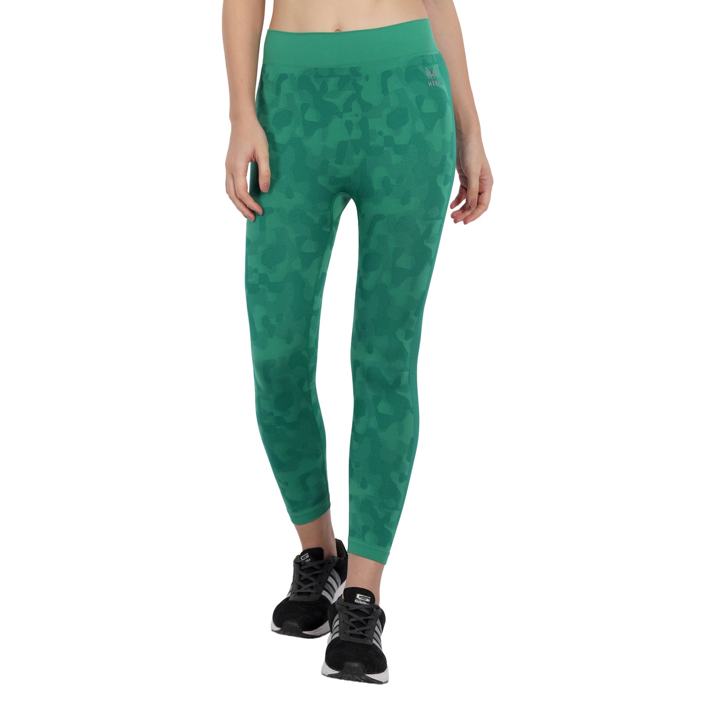 Heka Seamless Camouflage Active Tights - Kelly Green