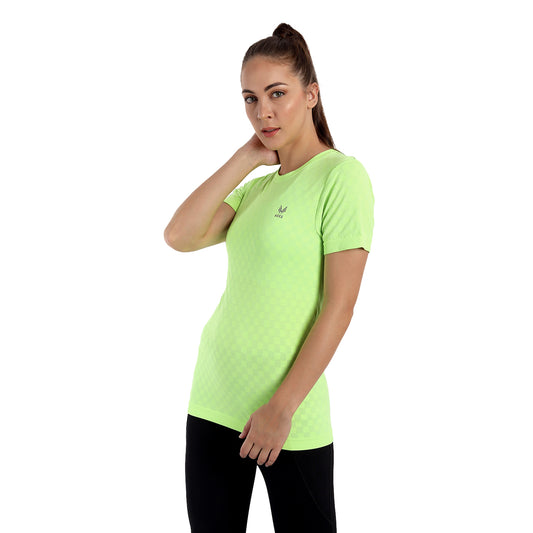 Heka Seamless Chess Move Women's T-Shirt - Neon Green