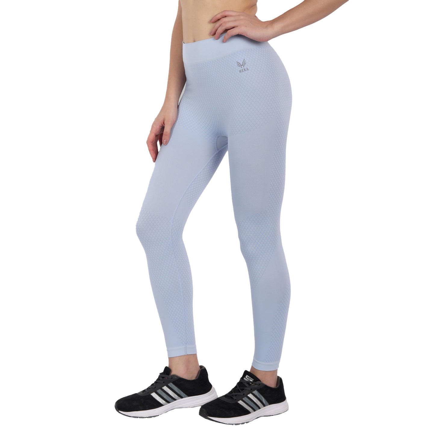 Heka Seamless Aero Diagonal Tights - Davidson Grey