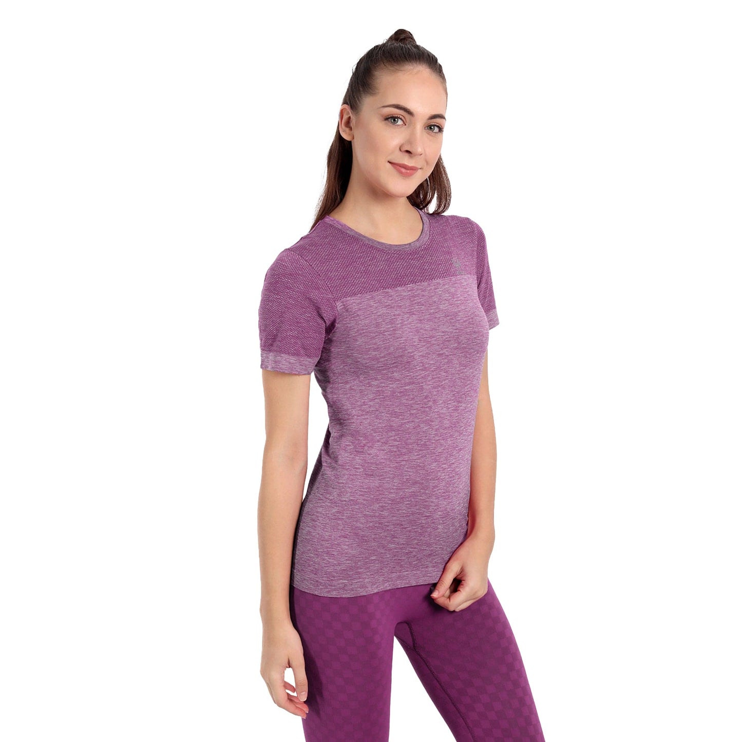 Heka Women Midley Active Tee - Purple