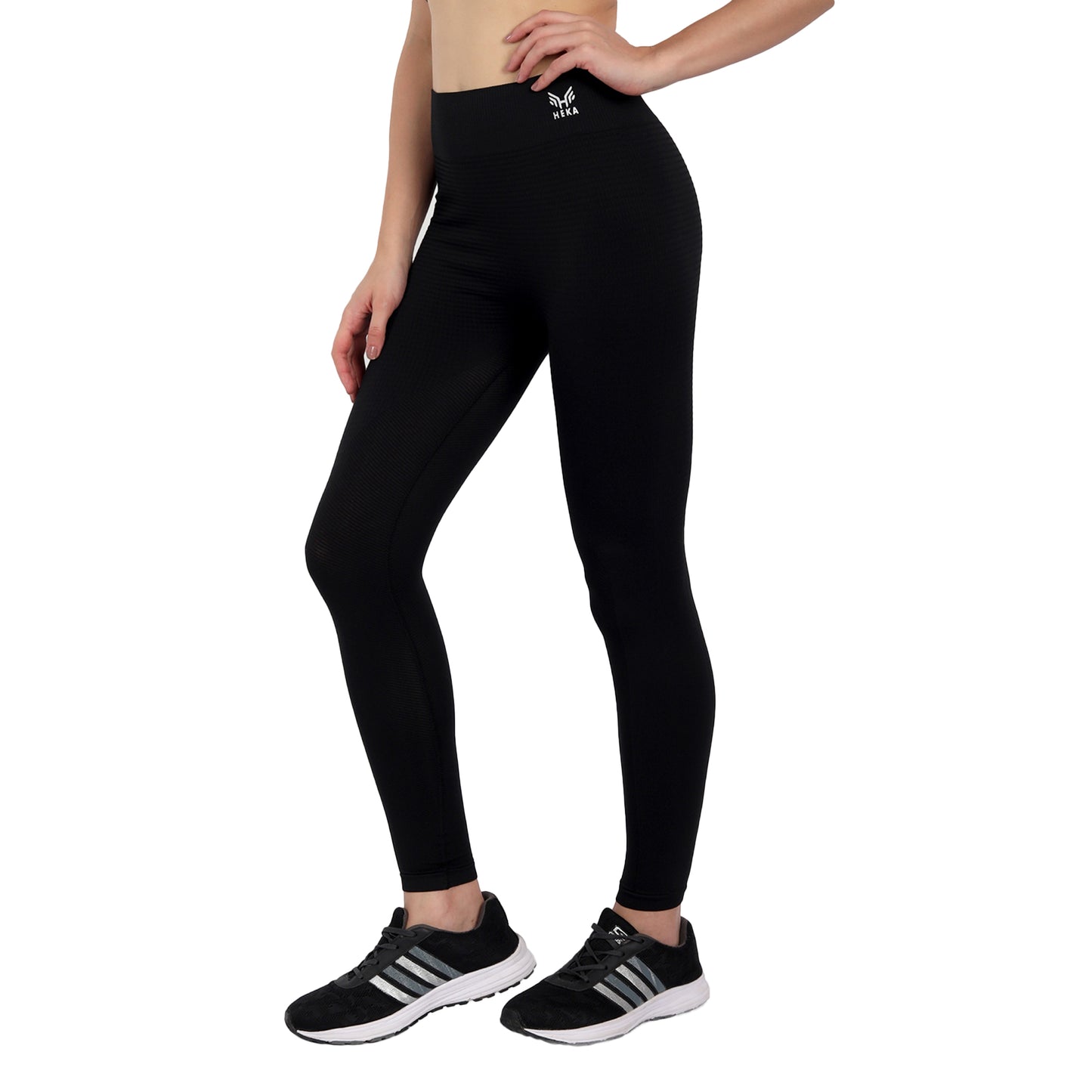 Heka Seamless Britney's Mid Compress Tights - Black