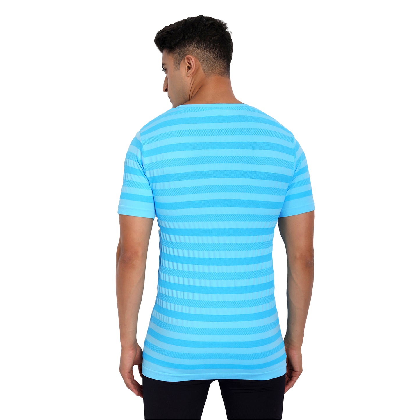 Heka Seamless Blaze Move T-Shirt - Neon Aqua Blue