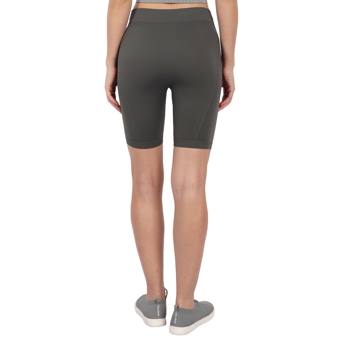 Heka Seamless Women Cycling Shorts - Sky Grey