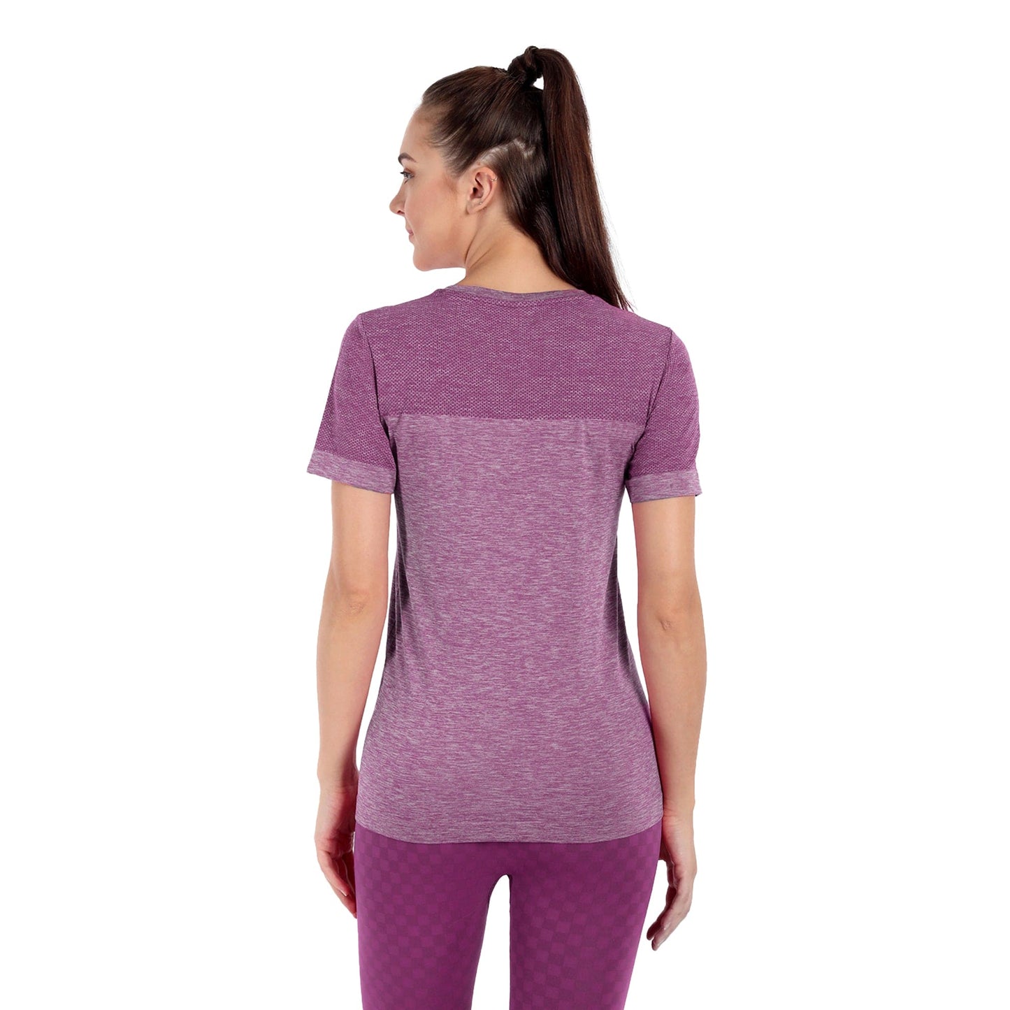 Heka Women Midley Active Tee - Purple