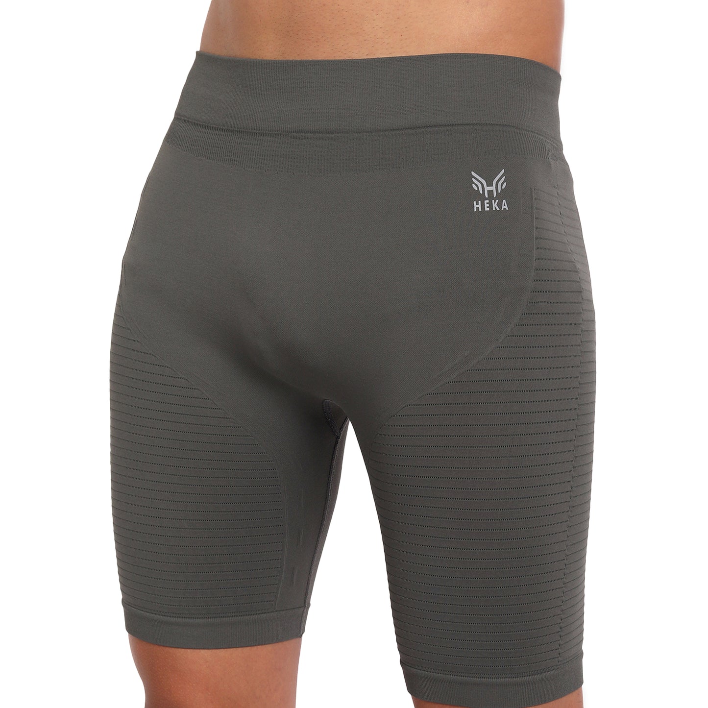 Heka Seamless Men Cycling Shorts - Davidson Grey