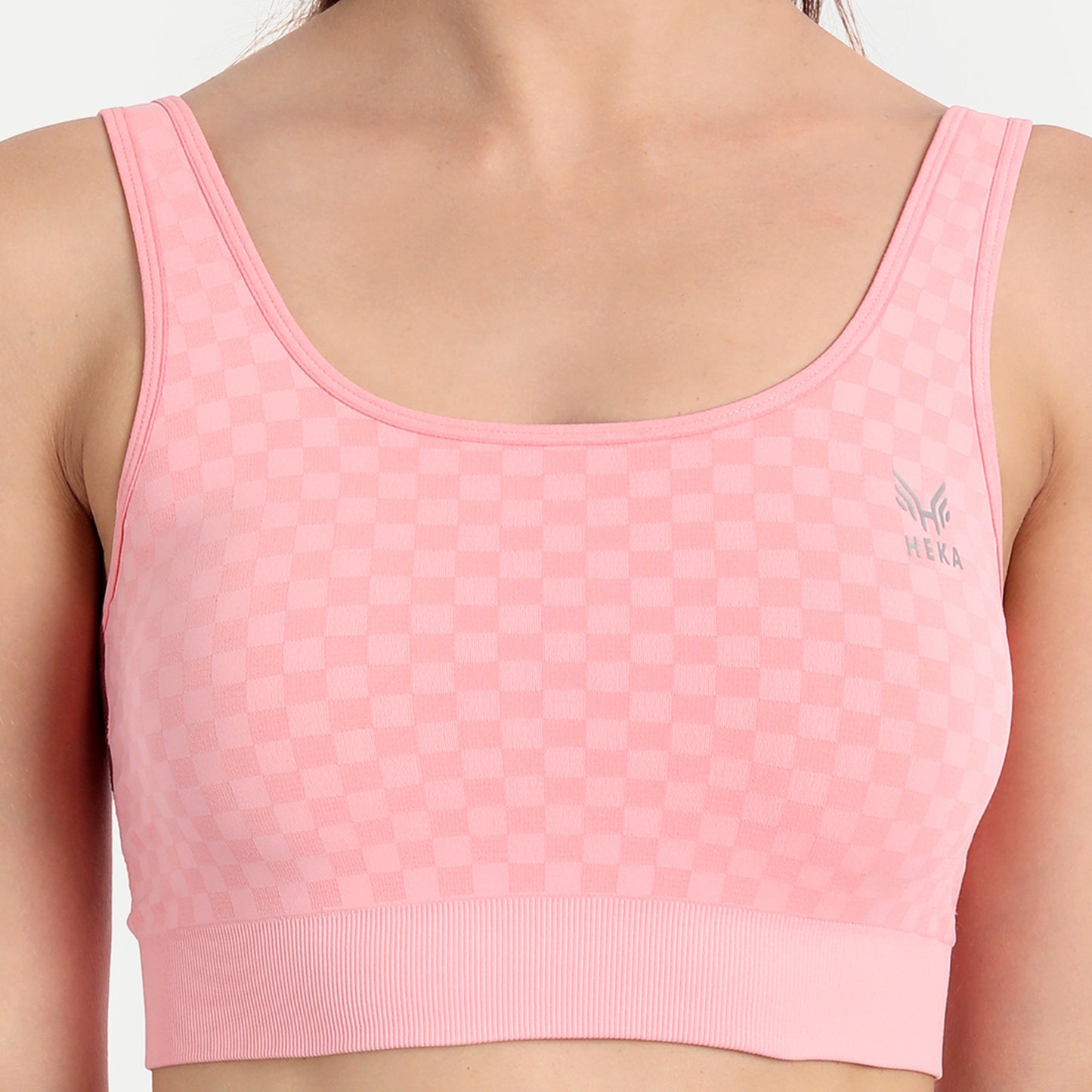 Heka Seamless Chess Move Sports Bra - Panther Pink