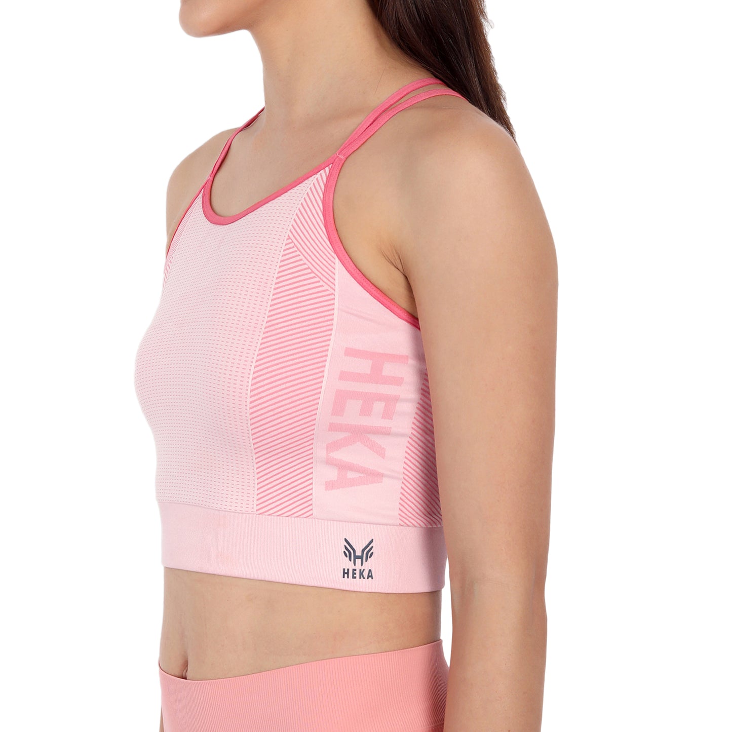 Heka Seamless Women's Multi-Strap Crop Top - Thai Lavendar