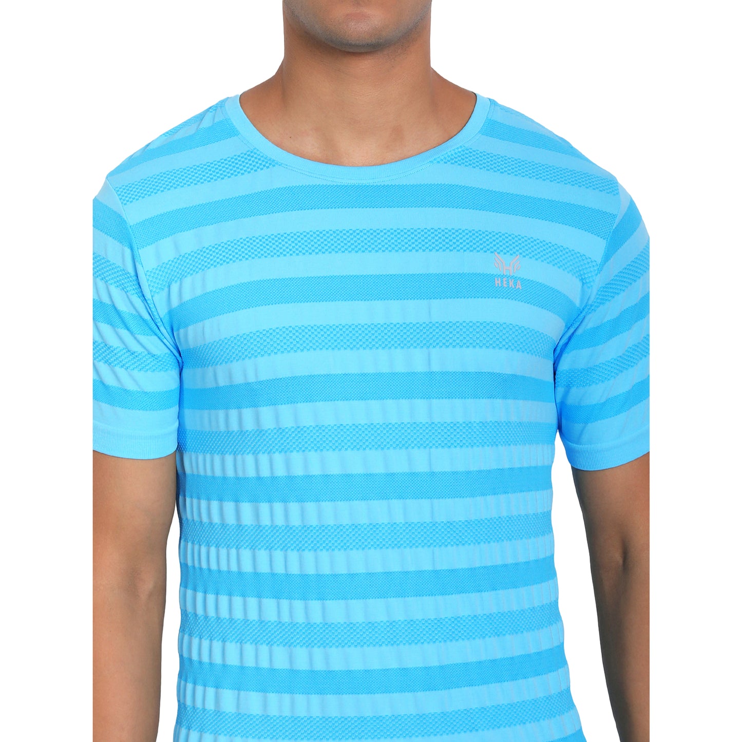 Heka Seamless Blaze Move T-Shirt - Neon Aqua Blue