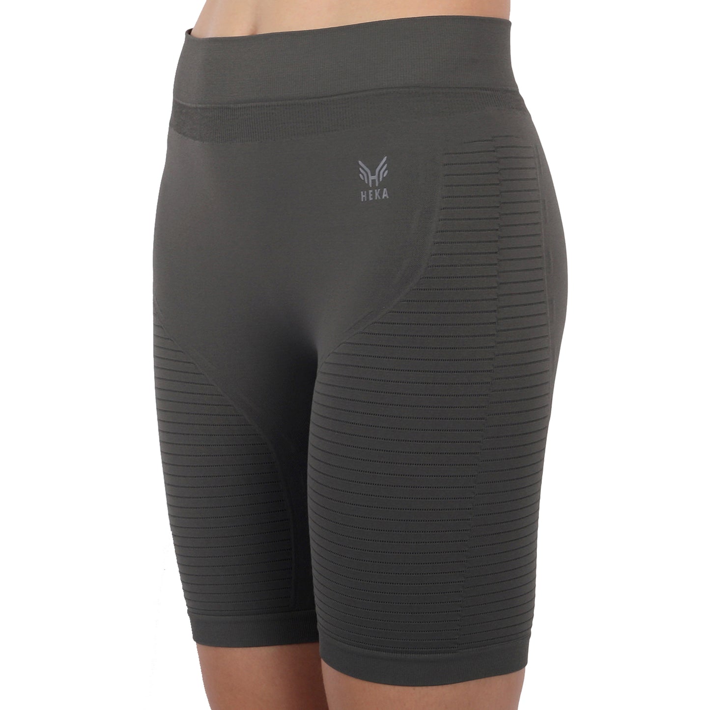 Heka Seamless Women Cycling Shorts - Sky Grey