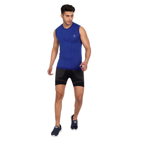 Heka Vest Mois Tech Sweat-Wicks & Dries Quick Training Vest - Midnight Blue
