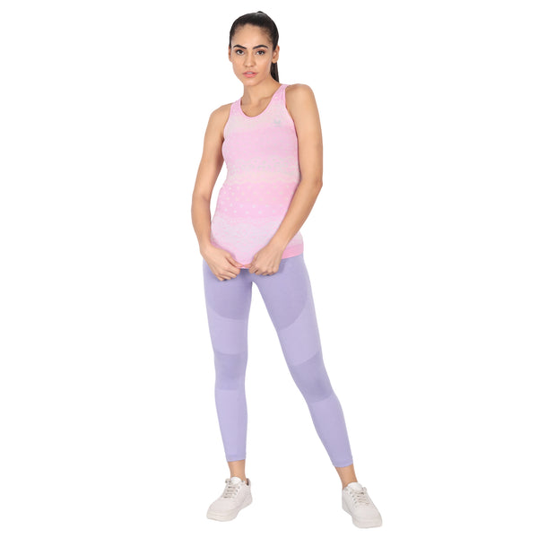 Heka Breathable & Functional Nilit Nylon Seamless Active Running Tank Top-  Disney Pink