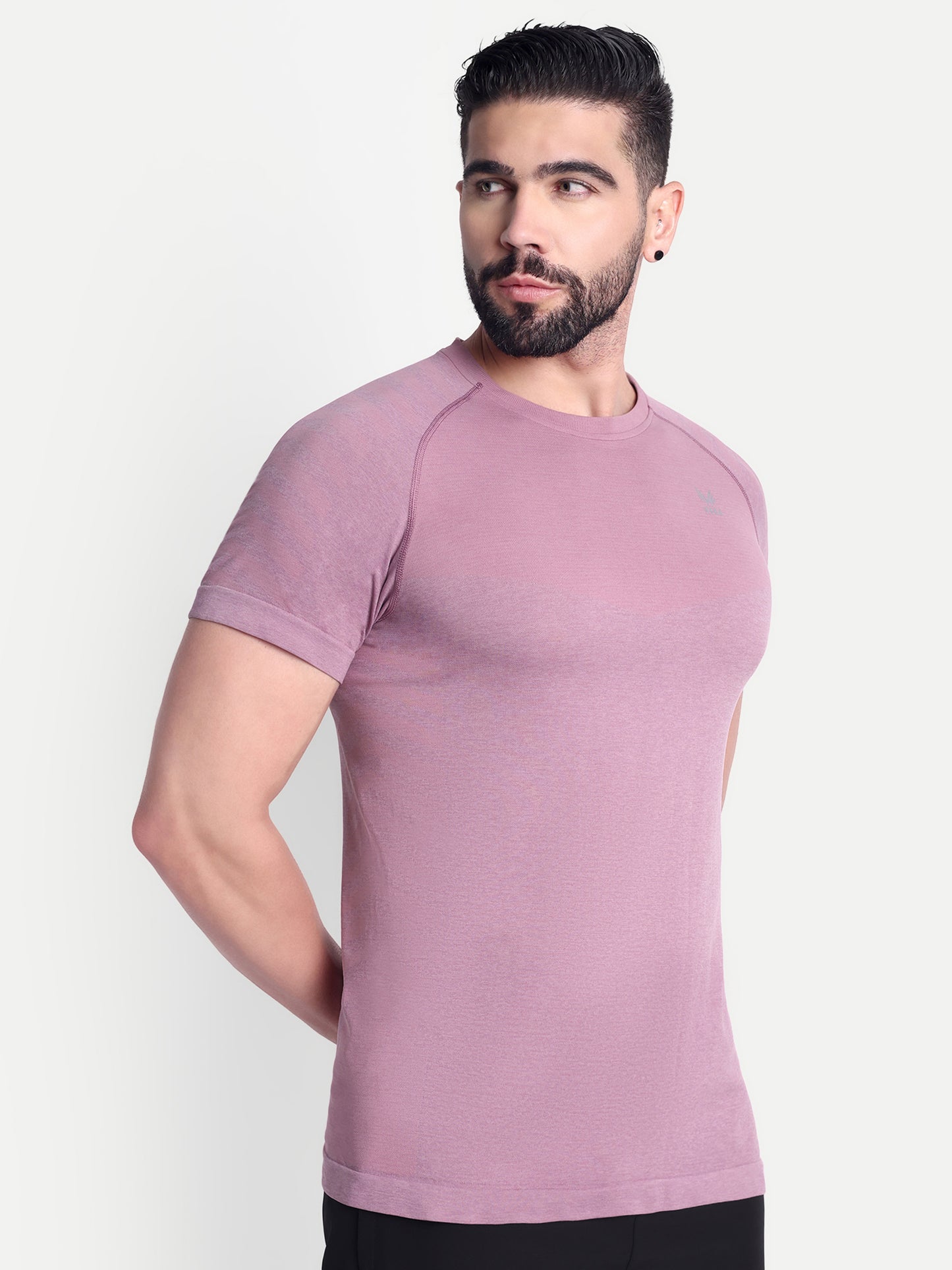 Heka Seamless Conquer Round Neck Tshirt - Mars Clay