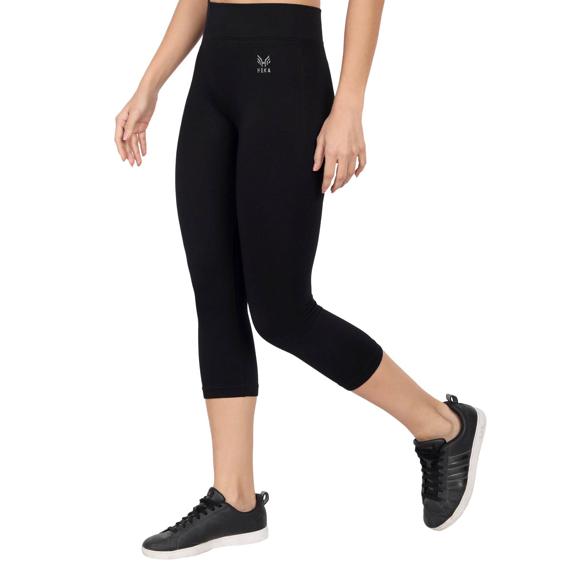 Heka Women Instill Mid Rise Capri - Black – Heka Fashion