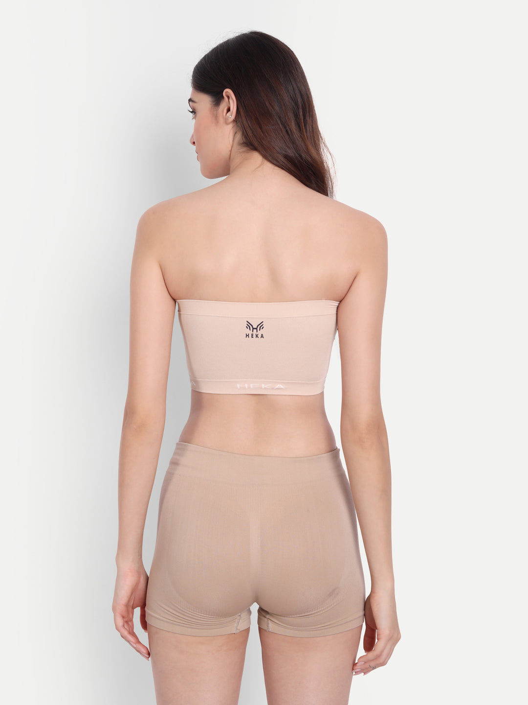 Heka Elegant Compress & Breathable Seamless Tube Bra - Skin