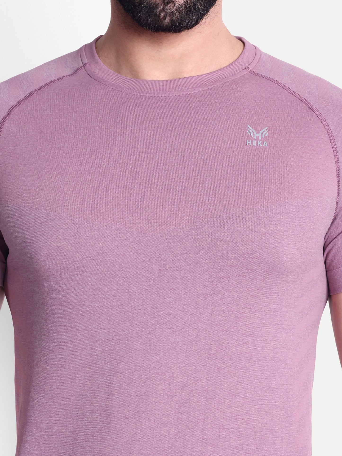 Heka Seamless Conquer Round Neck Tshirt - Mars Clay