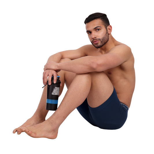 Heka Breathable Dry-Fit & Comfort Fit Shove Performance Seamless Boxer - Navy Blue